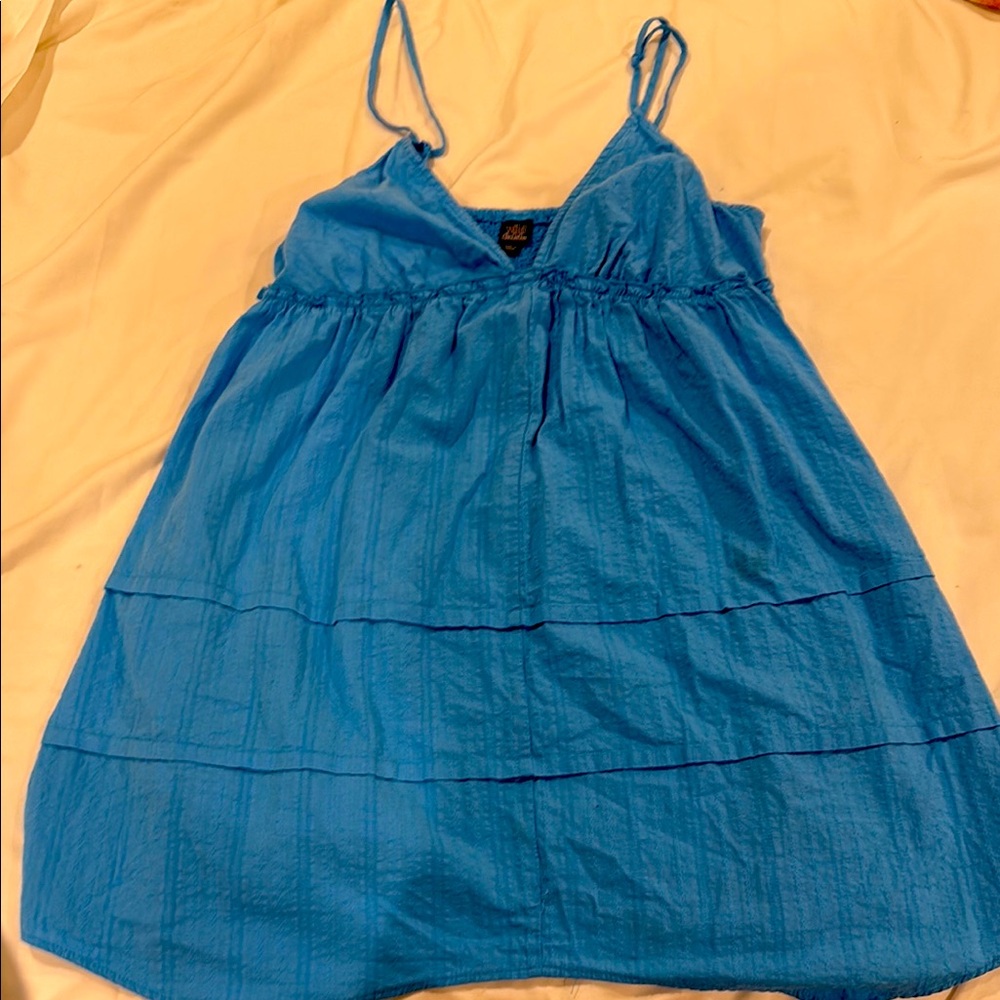Wild Fable Sky Blue Smocked Dress